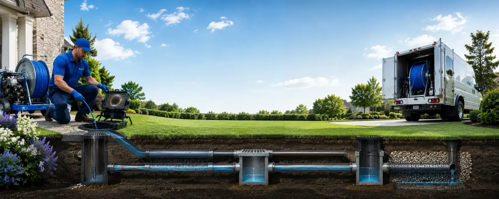 Outdoor drain cleaning information for Harleigh, PA